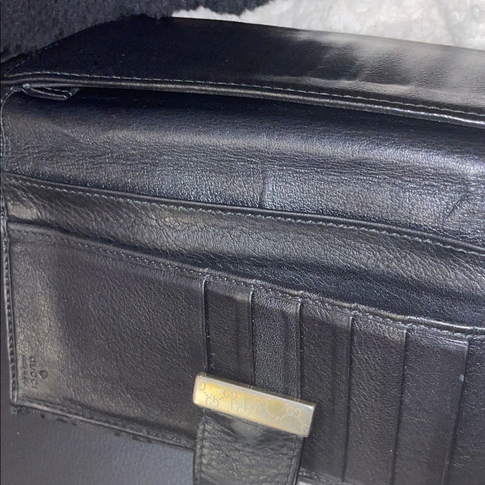 Gucci Black Monogram Wallet W/ COA certified 🌸🌺 - Picture 14 of 16